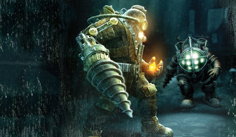 لوحة BioShock – قطعة واحدة – برشة أحجام | ديكور دارك