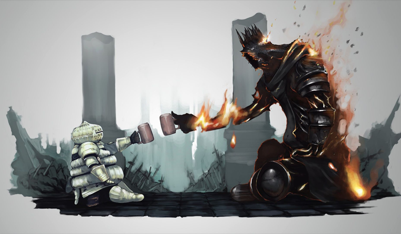 لوحة Dark Souls – قطعة واحدة – برشة أحجام | ديكور دارك