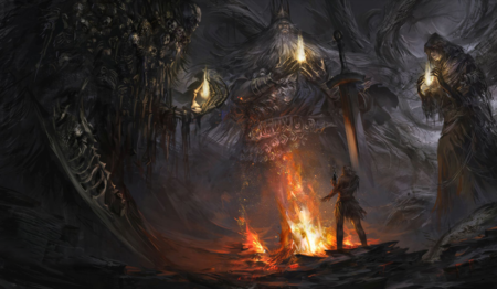 لوحة Dark Souls – قطعة واحدة – برشة أحجام | ديكور دارك