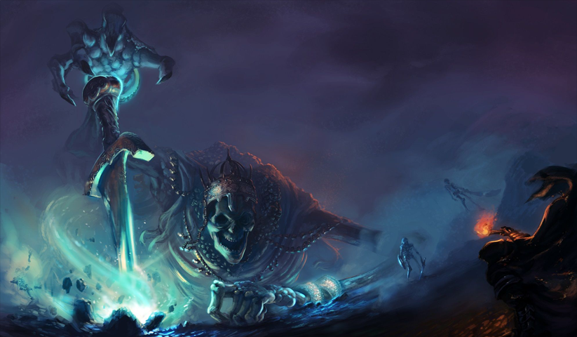 لوحة Dark Souls – قطعة واحدة – برشة أحجام | ديكور دارك