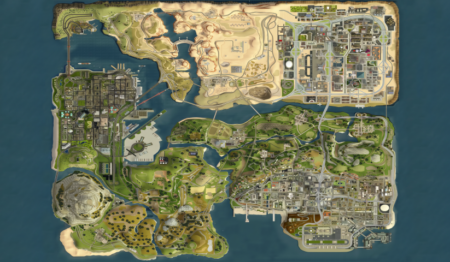 لوحة GTA sanandreas – قطعة واحدة – برشة أحجام | ديكور دارك