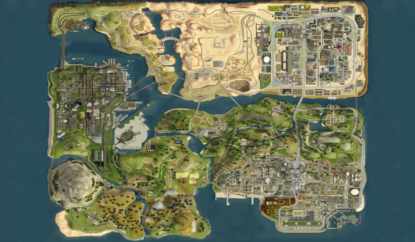 GTA sanandreas – 1 Panel – Multiple Sizes | Home Decor