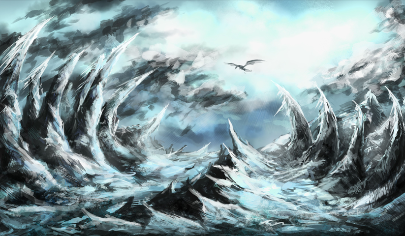 لوحة The Elder Scrolls V Skyrim – قطعة واحدة – برشة أحجام | ديكور دارك