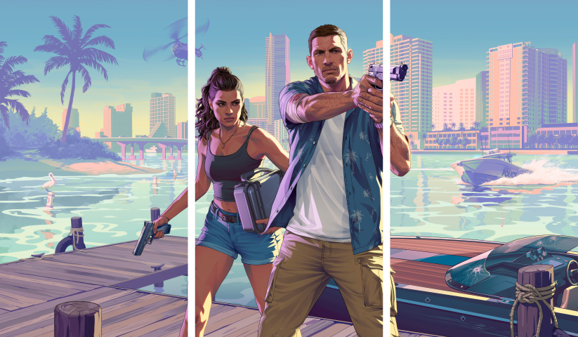GTA VI – 3 Panels – Multiple Sizes | Home Decor
