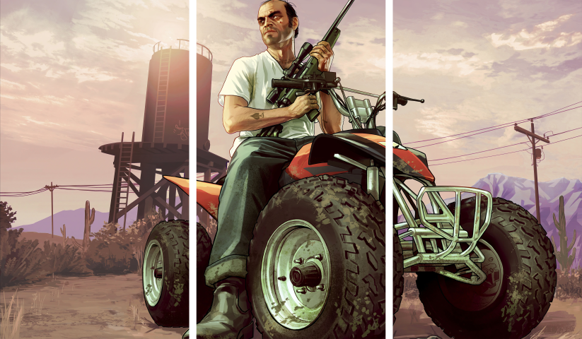 GTA V – 3 Panels – Multiple Sizes | Home Decor