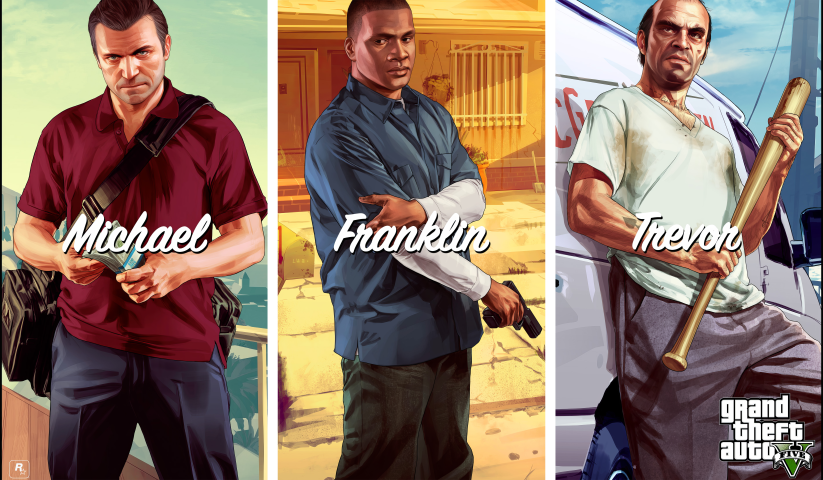 GTA V – 3 Panels – Multiple Sizes | Home Decor