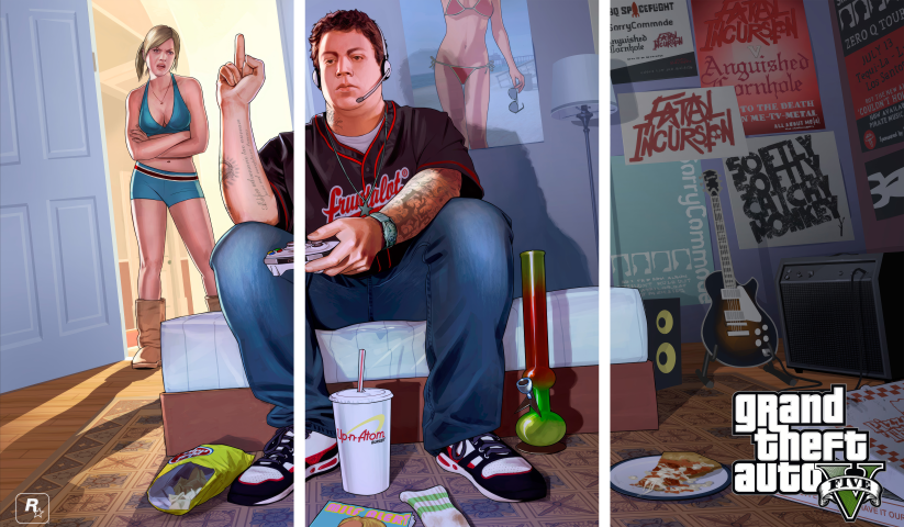 GTA V – 3 Panels – Multiple Sizes | Home Decor