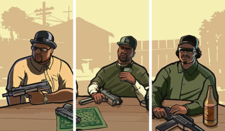 GTA sanandreas – 3 Panels – Multiple Sizes | Home Decor