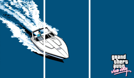 لوحة GTA vice city – ثلاثة قطع – برشة أحجام | ديكور دارك