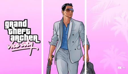 لوحة GTA vice city – ثلاثة قطع – برشة أحجام | ديكور دارك