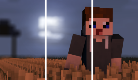 لوحة Minecraft – ثلاثة قطع – برشة أحجام | ديكور دارك