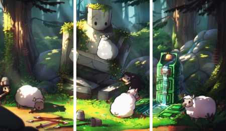 لوحة Minecraft – ثلاثة قطع – برشة أحجام | ديكور دارك