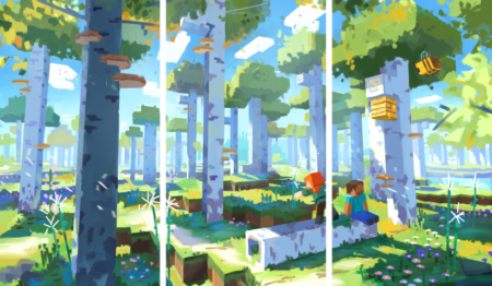 Minecraft – 3 Panels – Multiple Sizes | Home Decor