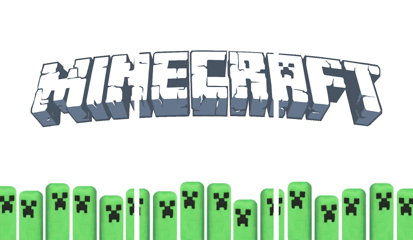 Minecraft – 3 Panels – Multiple Sizes | Home Decor