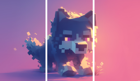 لوحة Minecraft – ثلاثة قطع – برشة أحجام | ديكور دارك