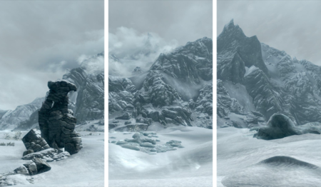 The Elder Scrolls V Skyrim – 3 Panels – Multiple Sizes | Home Decor