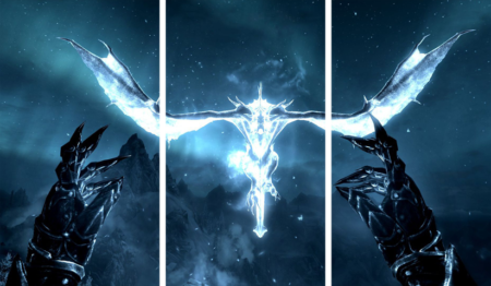 The Elder Scrolls V Skyrim – 3 Panels – Multiple Sizes | Home Decor