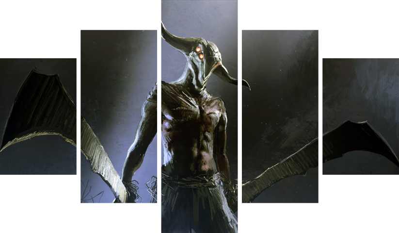 Dark Souls – 5 Panneaux – Plusieurs Tailles | Décoration Maison