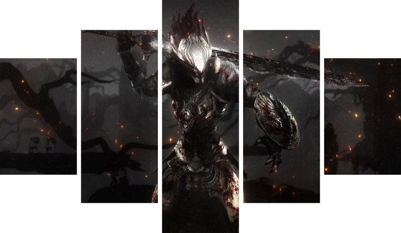 لوحة Dark Souls – خمسة قطع – برشة أحجام | ديكور دارك
