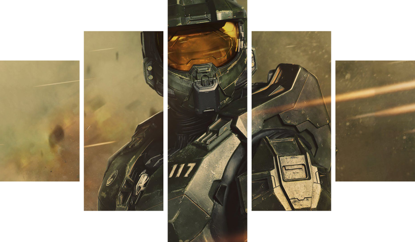 Halo – 5 Panels – Multiple Sizes | Home Decor
