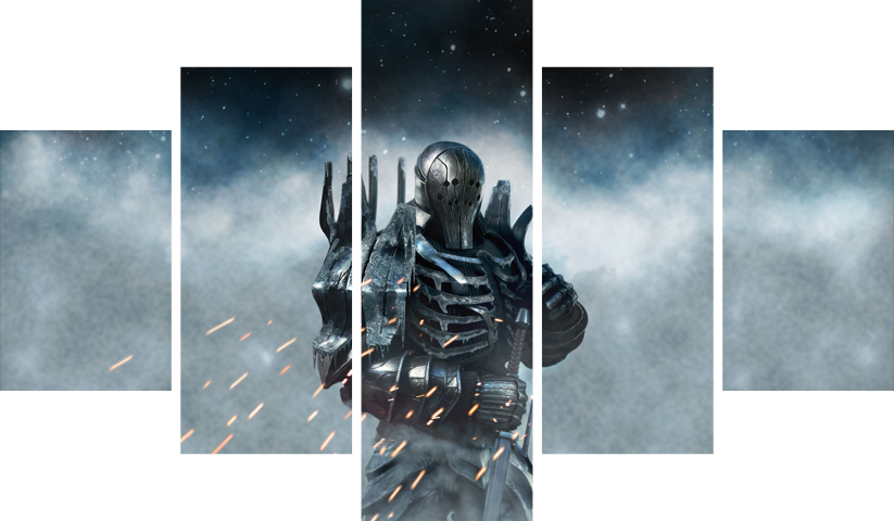 The Witcher – 5 Panels – Multiple Sizes | Home Decor