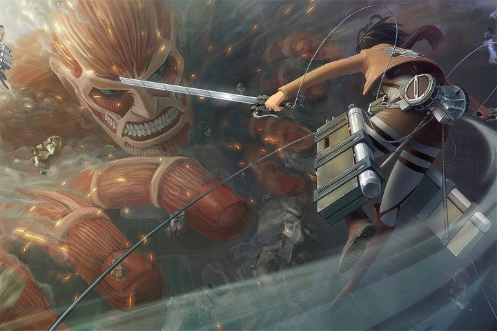 لوحة Attack on Titan – قطعة واحدة – برشة أحجام | ديكور دارك