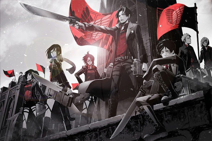 لوحة Attack on Titan – قطعة واحدة – برشة أحجام | ديكور دارك