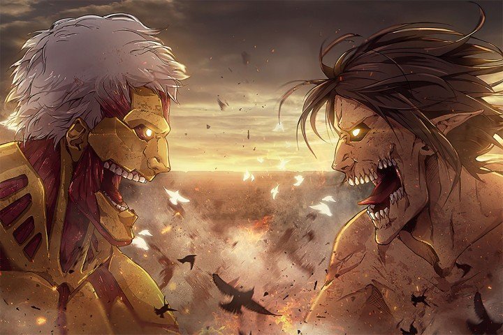 لوحة Attack on Titan – قطعة واحدة – برشة أحجام | ديكور دارك