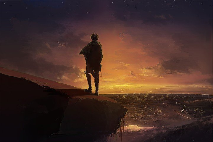 لوحة Attack on Titan – قطعة واحدة – برشة أحجام | ديكور دارك