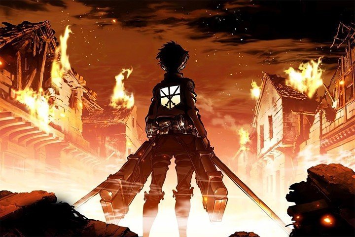 لوحة Attack on Titan – قطعة واحدة – برشة أحجام | ديكور دارك