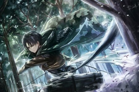 لوحة Attack on Titan – قطعة واحدة – برشة أحجام | ديكور دارك