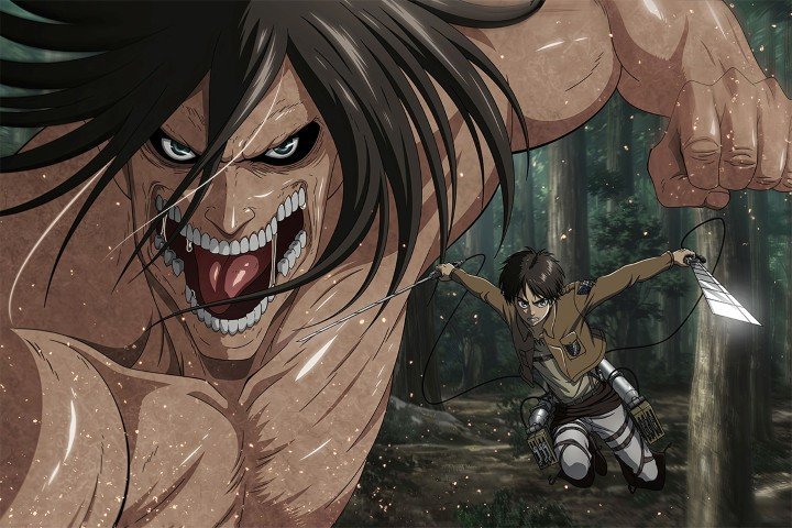 لوحة Attack on Titan – قطعة واحدة – برشة أحجام | ديكور دارك