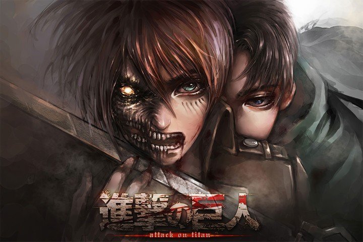 لوحة Attack on Titan – قطعة واحدة – برشة أحجام | ديكور دارك