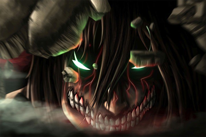 لوحة Attack on Titan – قطعة واحدة – برشة أحجام | ديكور دارك