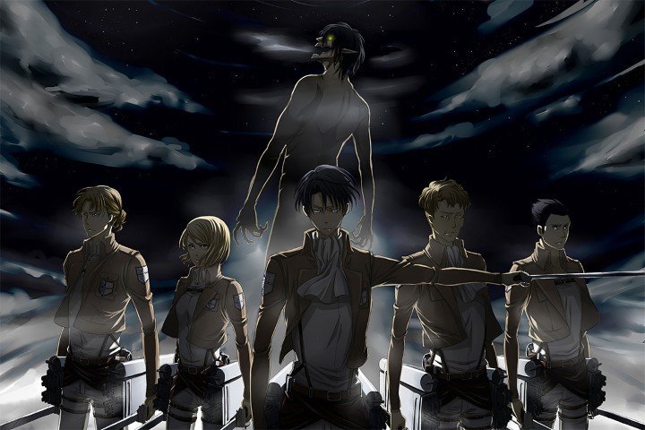 لوحة Attack on Titan – قطعة واحدة – برشة أحجام | ديكور دارك