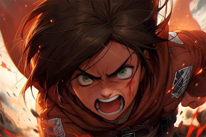 لوحة Attack on Titan – قطعة واحدة – برشة أحجام | ديكور دارك