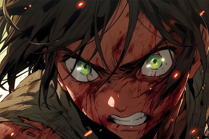 لوحة Attack on Titan – قطعة واحدة – برشة أحجام | ديكور دارك