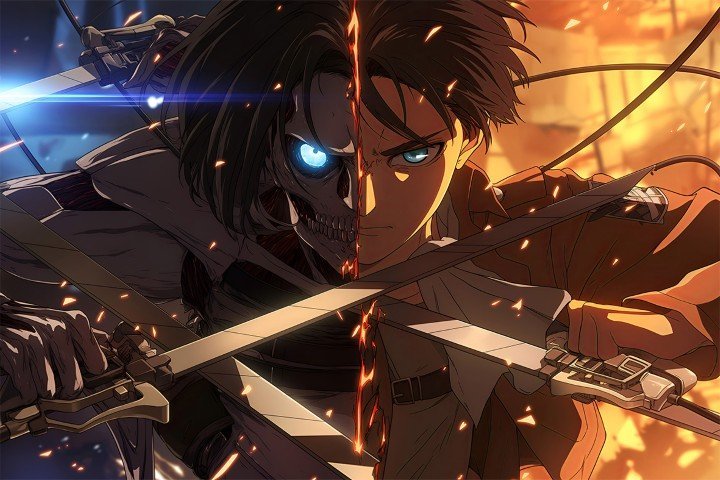لوحة Attack on Titan – قطعة واحدة – برشة أحجام | ديكور دارك