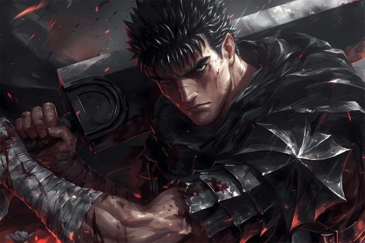 لوحة Berserk – قطعة واحدة – برشة أحجام | ديكور دارك