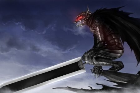 لوحة Berserk – قطعة واحدة – برشة أحجام | ديكور دارك