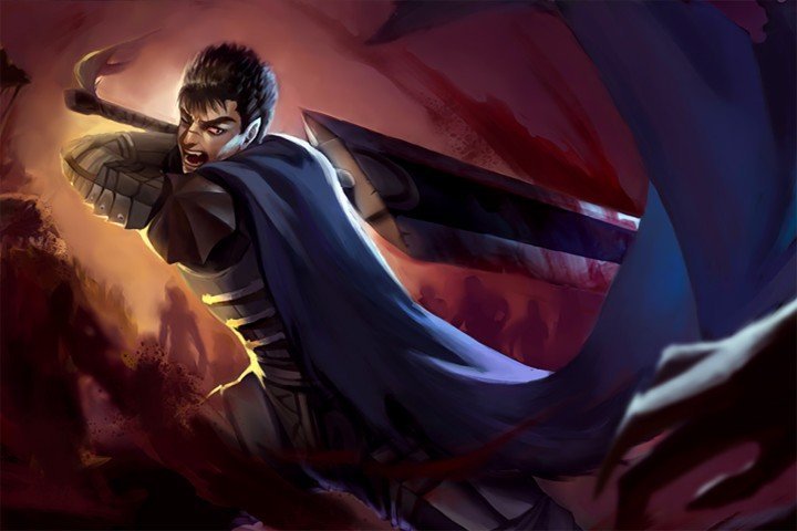 لوحة Berserk – قطعة واحدة – برشة أحجام | ديكور دارك