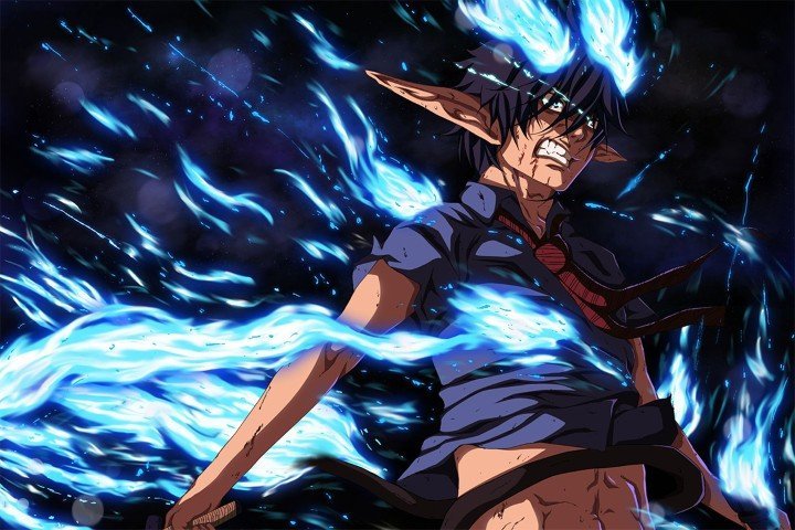 لوحة Blue Exorcist – قطعة واحدة – برشة أحجام | ديكور دارك
