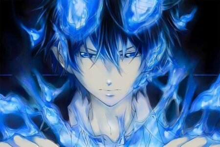 لوحة Blue Exorcist – قطعة واحدة – برشة أحجام | ديكور دارك