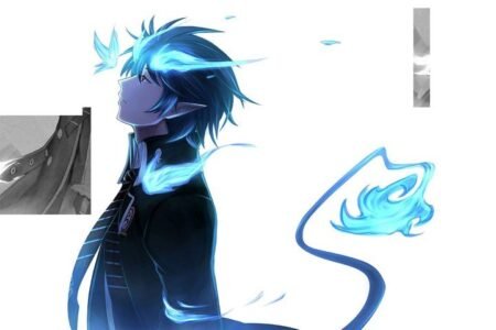 لوحة Blue Exorcist – قطعة واحدة – برشة أحجام | ديكور دارك