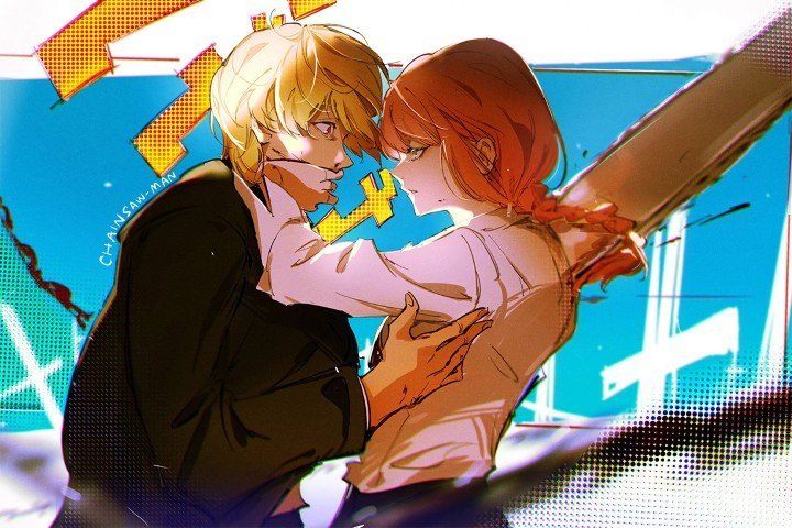 لوحة Chainsaw Man – قطعة واحدة – برشة أحجام | ديكور دارك