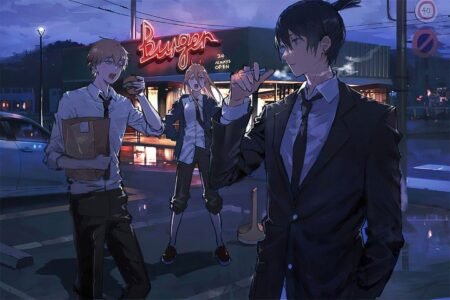 لوحة Chainsaw Man – قطعة واحدة – برشة أحجام | ديكور دارك