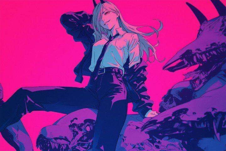 لوحة Chainsaw Man – قطعة واحدة – برشة أحجام | ديكور دارك