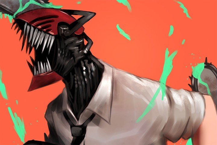 لوحة Chainsaw Man – قطعة واحدة – برشة أحجام | ديكور دارك