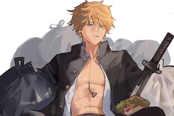 لوحة Chainsaw Man – قطعة واحدة – برشة أحجام | ديكور دارك