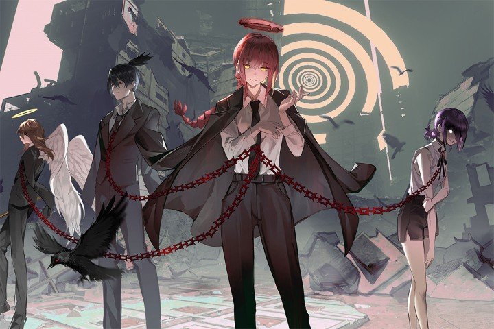 لوحة Chainsaw Man – قطعة واحدة – برشة أحجام | ديكور دارك